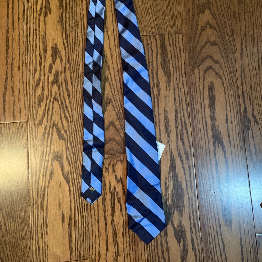 Brand New Blue Striped Tie Ralph Lauren